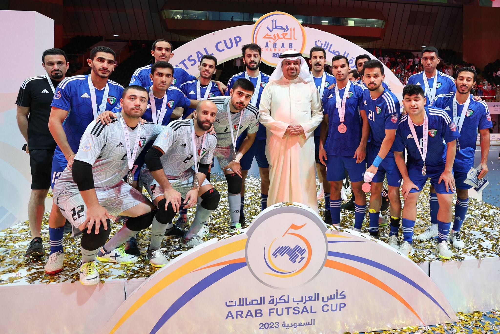 أزرق الصالات يحصل على المركز الثاني في بطولة كأس العرب للصالات المغلقة