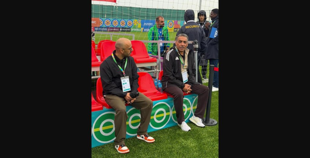 وفد الاتحاد الكويتي لكرة القدم خلال حضور فعاليات كأس العالم تحت 15 عاماً بأذربيجان